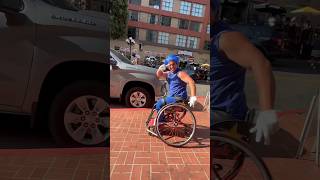 Gotta Go Fast ♿️🔵🦔 sonicthehedgehog wheelchair [upl. by Aniraz]