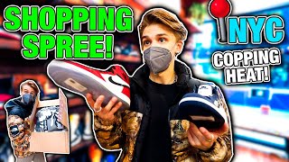 HUGE SHOPPING SPREE IN NEW YORK CITY TRADING AND BUYING HEAT STREETWEAR [upl. by Adnamor]