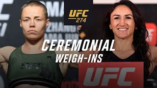 UFC 274 Ceremonial WeighIn [upl. by Jobey]