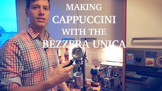 7 VLOG How to make a Cappuccino with the Bezzera Unica [upl. by Kynan]