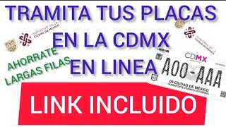 PLACAS DE CDMX EN LINEA COMO TRAMITARLAS 2023 [upl. by Chapman503]