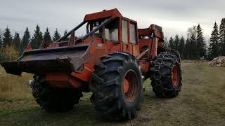 TimberJack 520 Grapple Skidder [upl. by Sasha235]