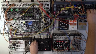 Eurorack jam featuring Metropolix Manis Iteritas Prok Drums Zen Delay and electric guitar [upl. by Aynotel697]