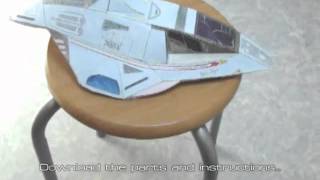 Star Trek Voyager Delta Flyer papercraft model [upl. by Kassity333]