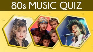 Guess The Song  80s Music Quiz [upl. by Libby95]