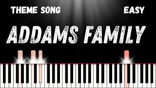 How To Play “The Addams Family”  Easy Piano Tutorial [upl. by Eerdna]