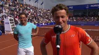 Rafael Nadal amp Casper Ruud  Interview  Nordea Open 2024 [upl. by Ermine]