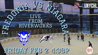 Outdoor GameFredonia vs Niagara AAU College Hockey [upl. by Cuhp]