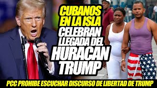 CUBANOS EN LA ISLA CELEBRAN LLEGADA DE TRUMP [upl. by Aicenad]