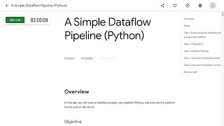 A Simple Dataflow Pipeline Python [upl. by Acinad408]