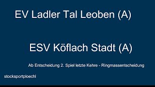 Stocksport Viertelfinale Champions League 24 Klagenfurt ESV Köflach Stadt gegen EV Tal Leoben [upl. by Risteau391]