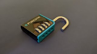 Decode PureGym Combination Padlock Stuck Open [upl. by Strohl]