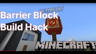 Minecraft Barrier Block Build Hack [upl. by Australia]