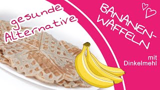 Waffelrezept Waffelteig mit Banane für lecker fluffige Waffeln [upl. by Charo583]