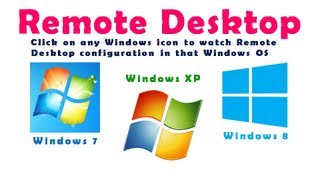 ✅ How to configure Remote Desktop Connection in Windows 8 Windows 7 Windows Xp in Hindi [upl. by Castro738]