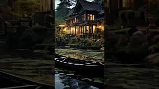 Rainy Evening by the Lake 🌧️  Relaxing Rain amp Nature Sounds for Sleep amp Meditation [upl. by Dlorej80]