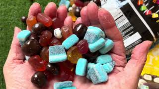 Jelly Marmalade Fruit in yogurt ASMR  Unpacking  Candy sound  Satisfying Video [upl. by Bertasi]