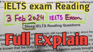 ielts reading tips amp tricks  3 February 2024 ieltsexam Reading answers  ielts9 reading practice [upl. by Avlem]