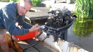 Video1 Yamaha Moteur HorsBord 40 chevaux Demarrage avec moteur froid [upl. by Ahsit]