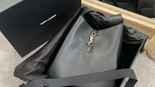 YSL  LE 5 À 7 Supple Large in Grained Leather  UNBOXING yvessaintlaurent saintlaurent yslbag [upl. by Willumsen410]