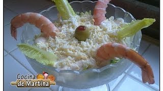 Cóctel de gambas  Recetas para navidad  Cocina de Martina [upl. by Cassi]