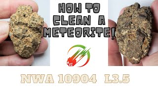 How to Clean a Meteorite Removing Caliche from Chondrite wUltrasonic Dental Picks amp Dehydrator [upl. by Ydnic338]