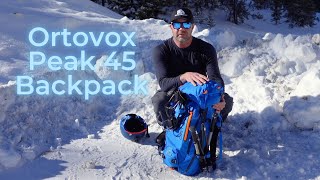 Ortovox Peak 45  Great Backcountry Ski and Splitboard Backpack [upl. by Annil]