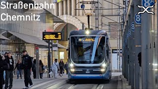 Straßenbahn Chemnitz  CityBahn Chemnitz  Tramtrain  Tram  CVAG  2024  Trams in Germany [upl. by Noffets313]