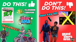 DO amp DON’T This Week September 5th12th In GTA 5 Online  DOUBLE MONEY MC Sell Missions amp Bonuses [upl. by Primo]