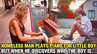 Homeless surprises everyone while playing the piano for a mute boy When he discovers who he is [upl. by Aernda]