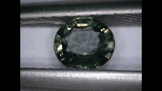 031ct  Natural Green  Tanzania Sapphire  Oval Shape [upl. by Olpe821]