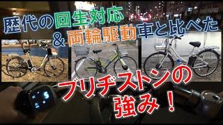 歴代の回生充電機能付き電動アシスト自転車の中でブリヂストンが最も優れている点（アルベルトe） [upl. by Akeim]