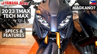 2023 YAMAHA TMAX TECHMAX 560  SPECS amp FEATURES  REVZONE [upl. by Enenstein]