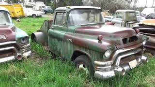 1957 Chevy BigWindow Pickup and a 1955 GMC 1TonDually Beast CTR 245 [upl. by Coleville]