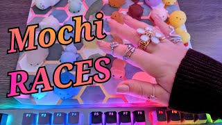 ASMR THE ULTIMATE MOCHI RACE VIDEO AND TRIGGERS compilation [upl. by Sisco291]