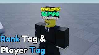 How to add Rank Tags and Name tags IN ROBLOX Studio [upl. by Oironoh]