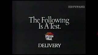 1987 Pizza Hut Commercial DeliveryPizza Emergency Test [upl. by Arema201]