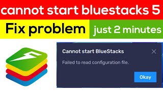 bluestacks 5 cannot start bluestacks problem  bluestacks 5 cannot star  bluestacks 5 not working [upl. by Milson894]