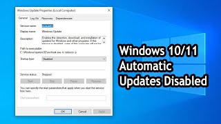 How to Disable Windows 10 Automatic Updates Disable Windows 1011 Automatic Updates permanently [upl. by Aurelius]