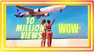 Boeing Plane Landing and Take Off Footage at Maho Beach St Maarten Aviation Airplane [upl. by Nhguavad]