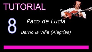 💎Paco de Lucía💎 ALEGRÍAS Parte 8 👉TUTORIAL [upl. by Belicia]