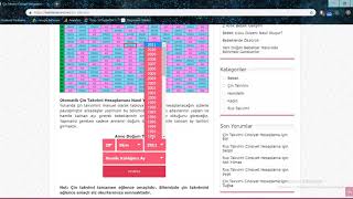 Çin Takvimi Cinsiyet Hesaplama [upl. by Akenom]