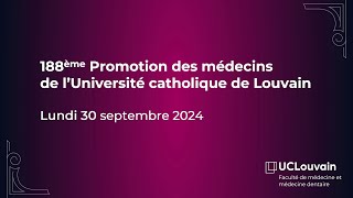 Proclamation 2024 de la Faculté de médecine et médecine dentaire [upl. by Buseck]