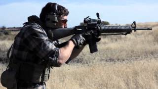 M16A4 clone hammered pair moving and shooting [upl. by Dnomal96]