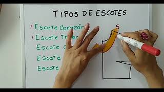 APRENDE TIPOS DE ESCOTE PARA DAMA [upl. by Ellednahs]