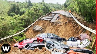 10 Devastating Landslides amp Rockfalls Caught On Camera [upl. by Flore]