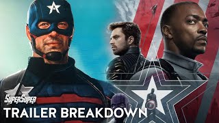 The Falcon and The Winter Soldier Trailer Breakdown  SuperSuper [upl. by Odrahcir]