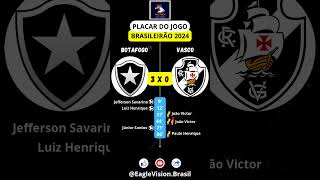 Botafogo vs Vasco  Placar do Jogo  32° Rodada do Brasileirão 2024 [upl. by Kaehpos39]