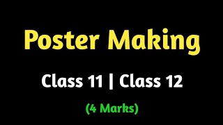 Poster Making tips and tricks for class 12 and class 11 english [upl. by Silverts]