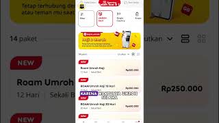 Tutorial Isi Data Roaming Indosat  9 Hari Umroh Lentera Kabah [upl. by Asilec]